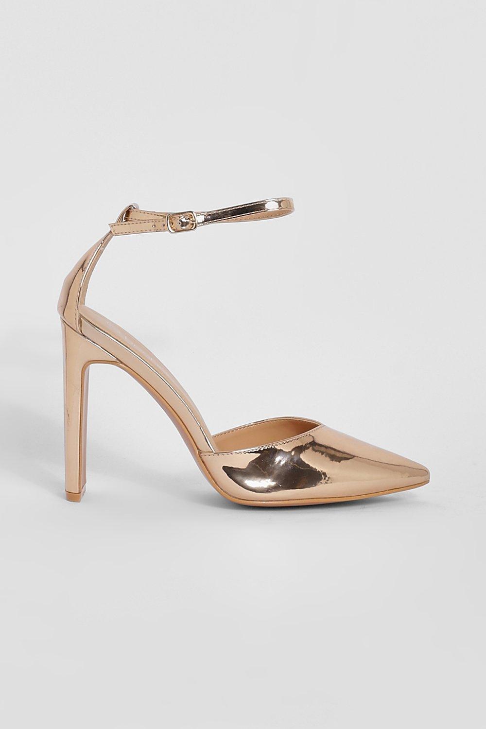 Rose gold sales shoes boohoo